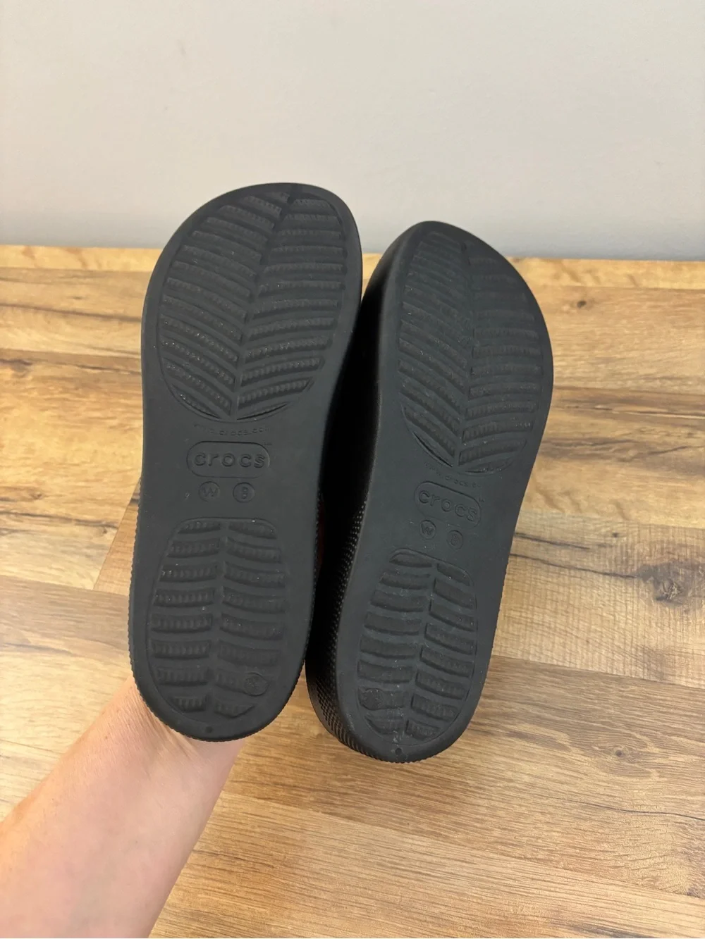 Crocs Classic Platform Slide Sandals Black Women's